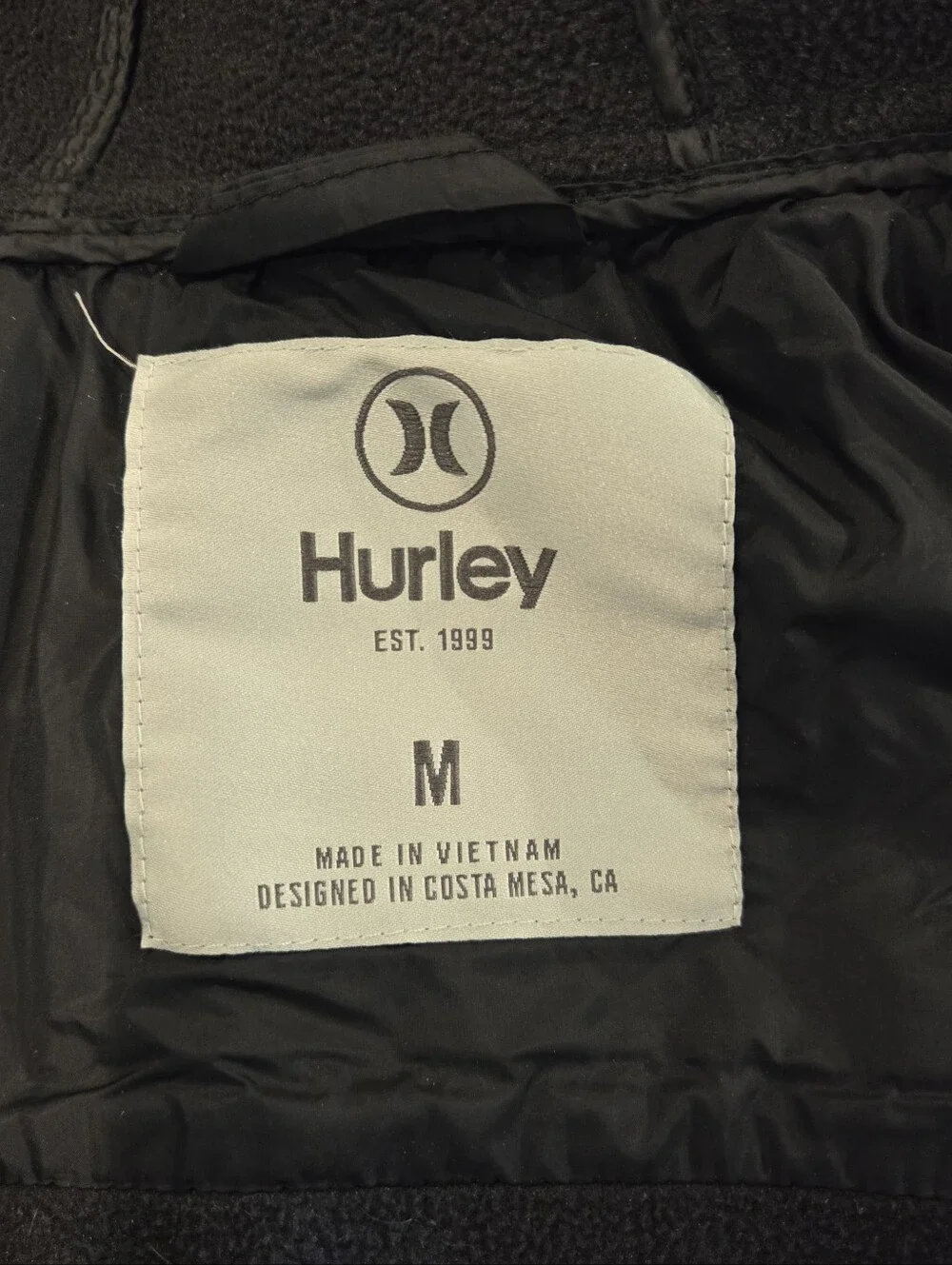 Hurley lightweight quilted